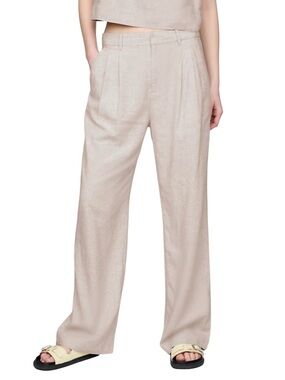 Gap 365 High Rise Linen Blend Cotton Trousers